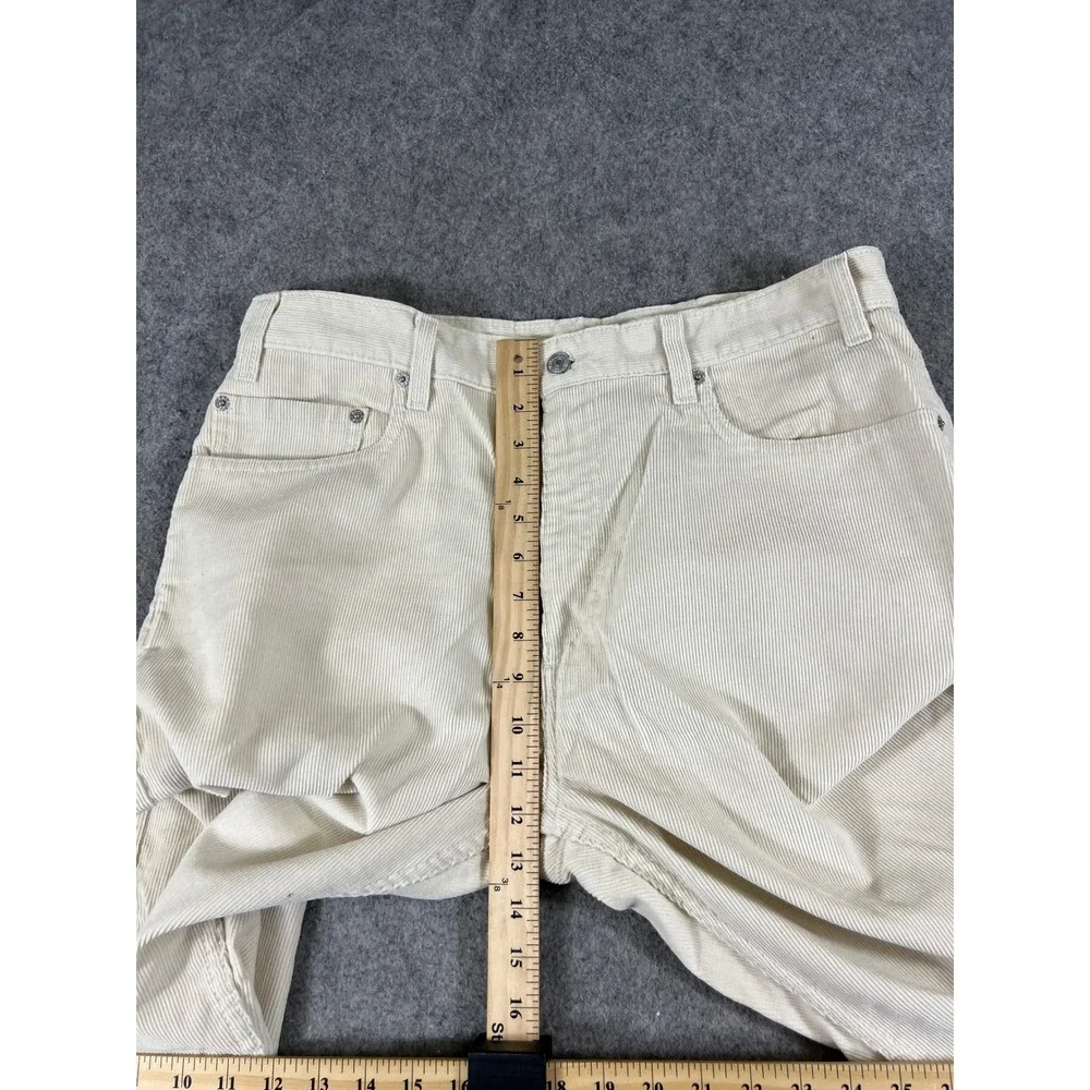 VTG 90s Levis 505 Corduroy Pants Mens 36x32 Beige Utility Regular Straight Leg